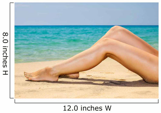 Woman's Legs Beach Wall Decal