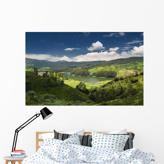 Emerald Lake and Village Wall Decal