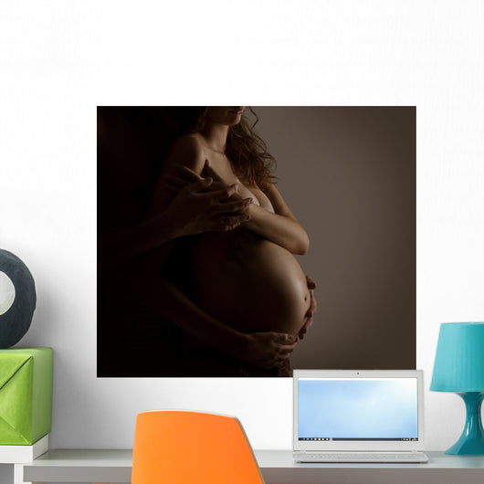 Family Couple Pregnant Woman Wall Decal