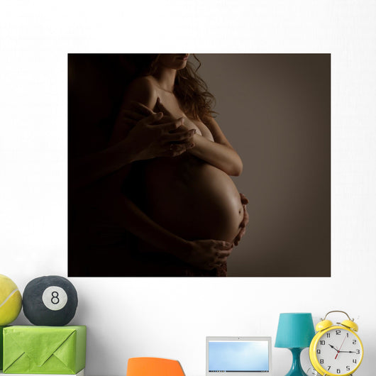 Family Couple Pregnant Woman Wall Decal
