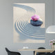 Orchidee Auf Stein im Wall Decal Design 1