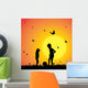 Vector Silhouette Children Wall Decal