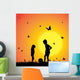 Vector Silhouette Children Wall Decal