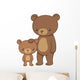 Brown Bear with Her Wall Decal