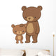 Brown Bear with Her Wall Decal