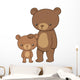 Brown Bear with Her Wall Decal