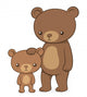 Brown Bear with Her Wall Decal