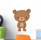Cute Little Brown Bear Wall Decal
