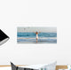 Girl Standing Beach Wall Decal