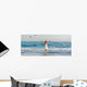 Girl Standing Beach Wall Decal