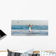 Girl Standing Beach Wall Decal