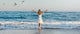 Girl Standing Beach Wall Decal