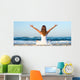 Woman Meditating Wall Decal