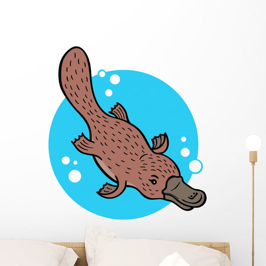 Cartoon Platypus Wall Decal