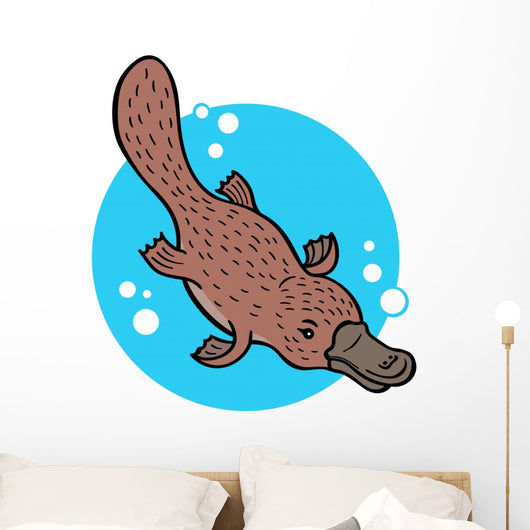 Cartoon Platypus Wall Decal