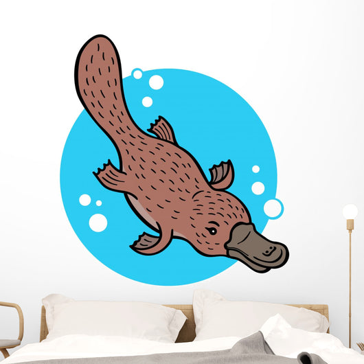 Cartoon Platypus Wall Decal