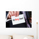 Businessman Holding Business Card Wall Decal