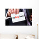 Businessman Holding Business Card Wall Decal