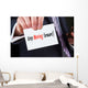 Businessman Holding Business Card Wall Decal