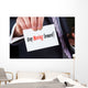 Businessman Holding Business Card Wall Decal