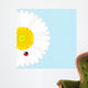 Ladybird Daisy Flower over Wall Decal