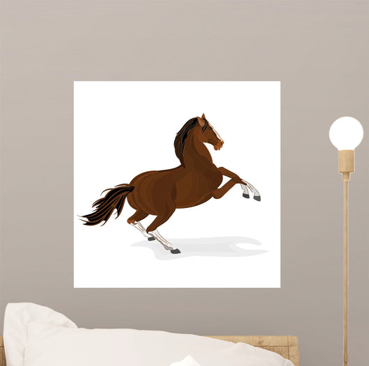 Brown Horse Vector Wall Decal