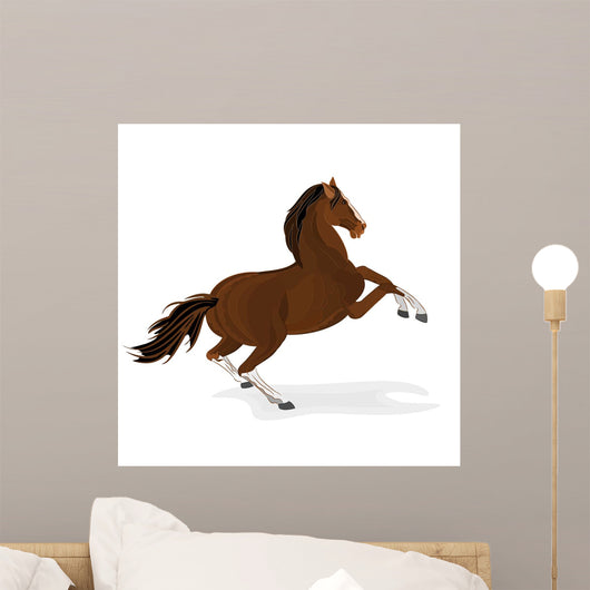 Brown Horse Vector Wall Decal