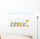 Happy Kids Running Outdoors Wall Decal