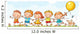 Happy Kids Running Outdoors Wall Decal