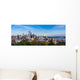 Panorama Seattle Downtown Skyline Wall Decal Panoramic Wall Decal