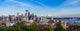 Panorama Seattle Downtown Skyline Wall Decal Panoramic Wall Decal