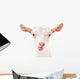 Portrait Goat Showing Tongue Wall Decal