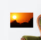Ganse Fliegen Den Sonnenuntergang Wall Decal