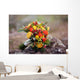 Orange Wedding Bouquet Stone Wall Decal