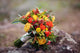 Orange Wedding Bouquet Stone Wall Decal