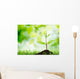 Soil Sapling Tree White Wall Decal