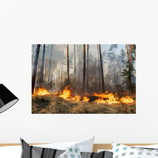 Forest Fire Progress Wall Decal