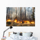 Forest Fire Progress Wall Decal