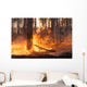 Big Forest Fire Pine Wall Decal