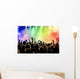 Cheering Crowd Concert Wall Decal Design 2