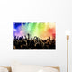Cheering Crowd Concert Wall Decal Design 2