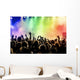 Cheering Crowd Concert Wall Decal Design 2