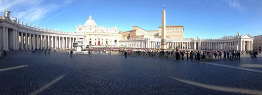 Piazza San Pietro Roma Wall Decal Panoramic Wall Decal