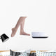 Bare Feet Woman beside Wall Decal