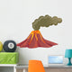 Smoking Volcano with Lava Wall Decal