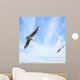 Two Seagulls Fly Blue Wall Decal