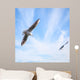 Two Seagulls Fly Blue Wall Decal