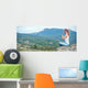 Woman Meditate Mountains Wall Decal