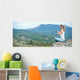 Woman Meditate Mountains Wall Decal