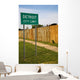 Detroit City Limit Sign Wall Decal